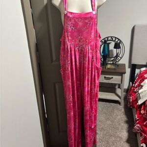 Floral Pink Jumpsuit